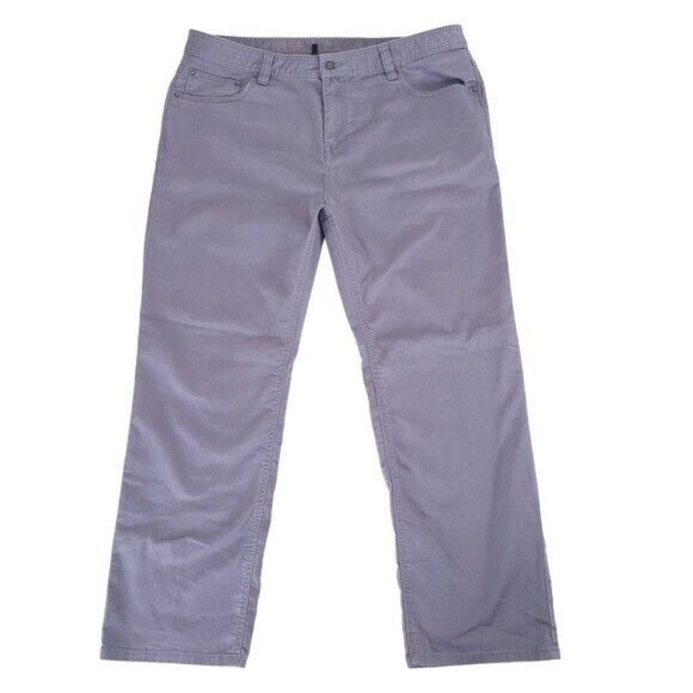 Prana Mens Bridger Gray Slim Fit Jeans Size 40x30